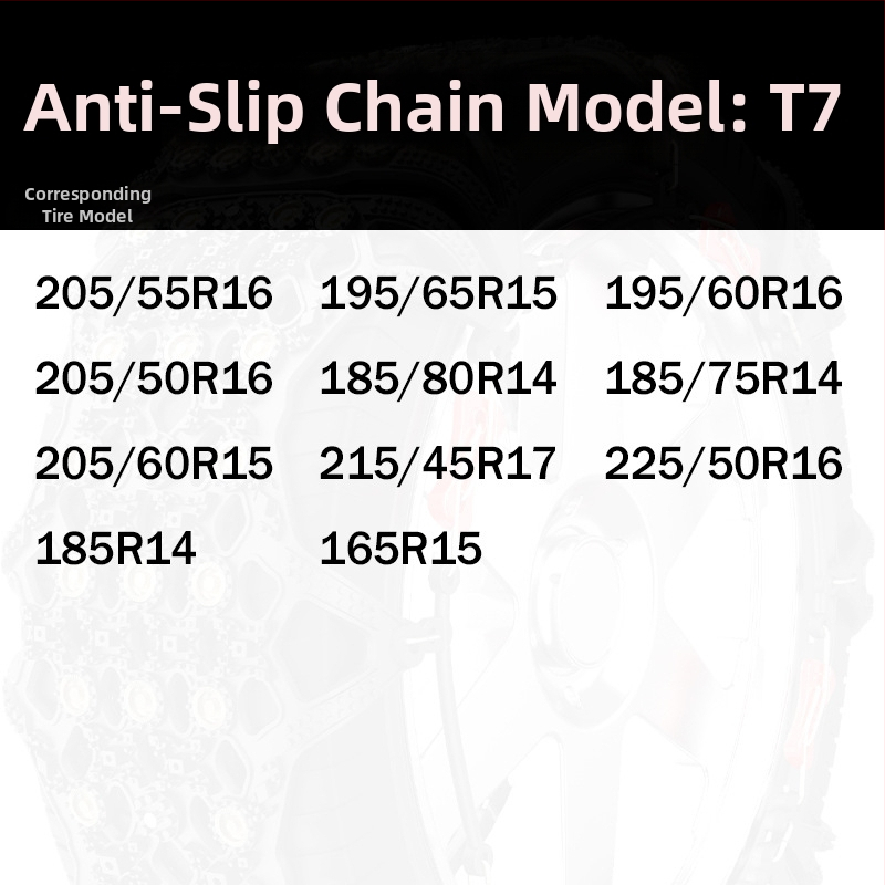Yingxue Lanțuri de zăpadă de iarnă pentru mașini și SUV cu tensionare automată, 4–8 kg