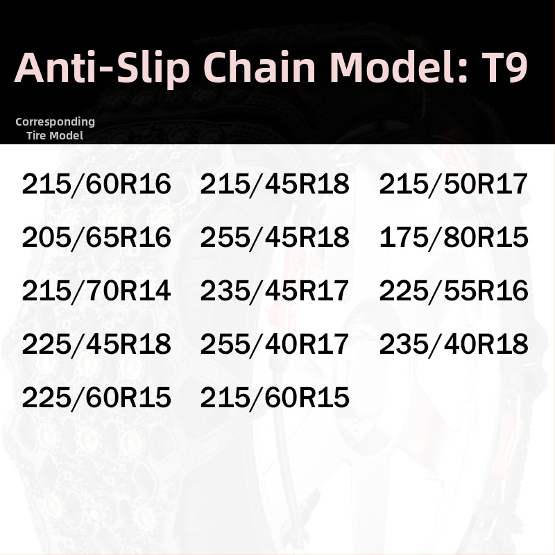 Yingxue Lanțuri de zăpadă de iarnă pentru mașini și SUV cu tensionare automată, 4–8 kg