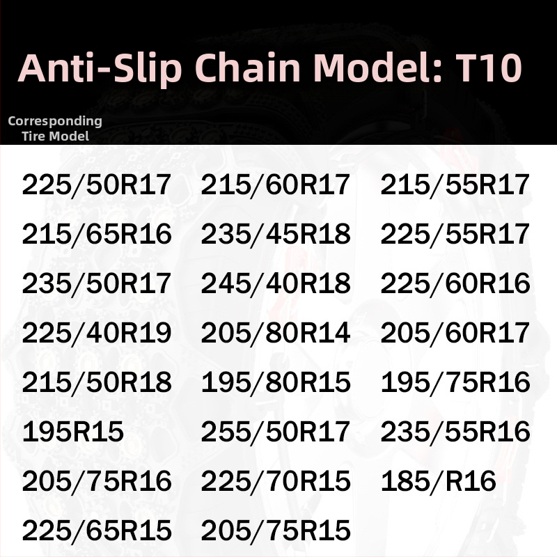 Yingxue Lanțuri de zăpadă de iarnă pentru mașini și SUV cu tensionare automată, 4–8 kg