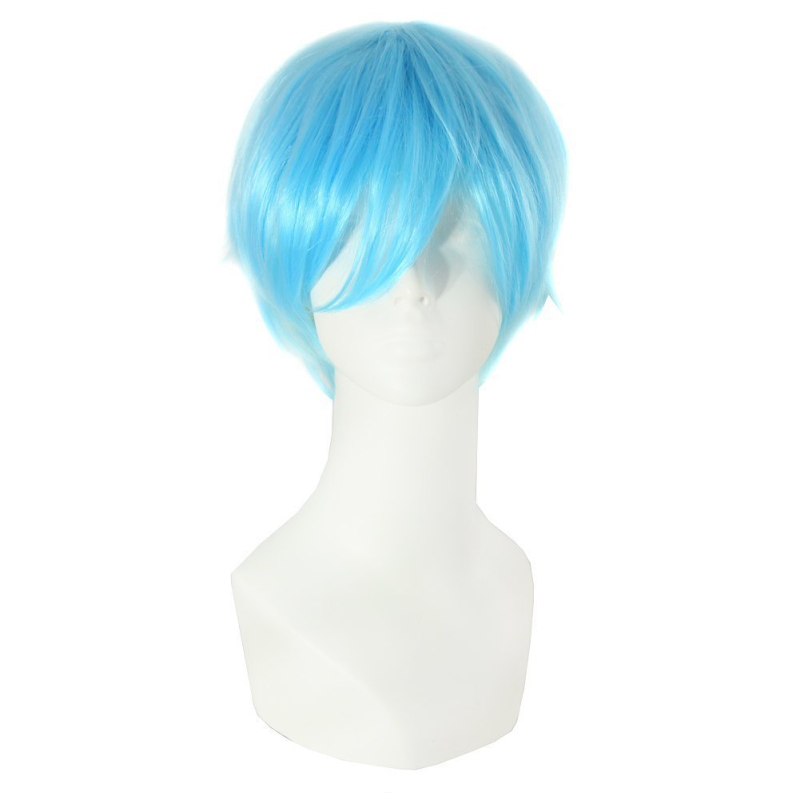 Férfi cosplay paróka, rövid egyenes haj, MG21 modell, hőálló rostok, festhető és permanenztázható