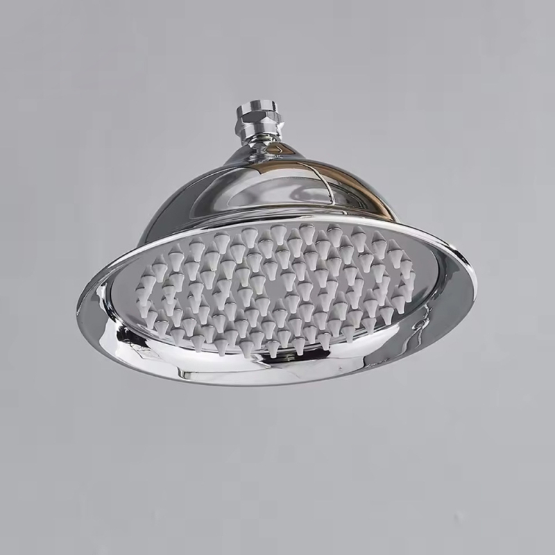 Sprchová hlavica z nehrdzavejúcej ocele s horným postrekom, model 8808, závitový montážny systém