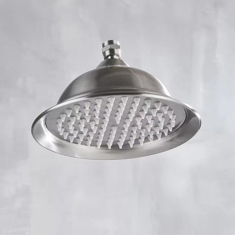 Sprchová hlavica z nehrdzavejúcej ocele s horným postrekom, model 8808, závitový montážny systém