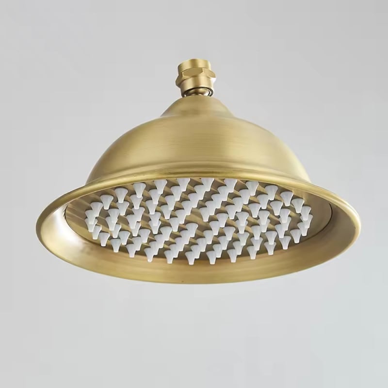 Sprchová hlavica z nehrdzavejúcej ocele s horným postrekom, model 8808, závitový montážny systém