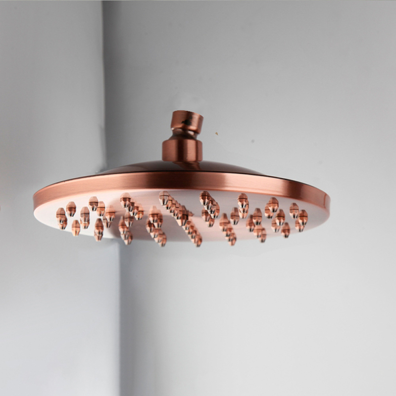 Sprchová hlavica z nehrdzavejúcej ocele s horným postrekom, model 8808, závitový montážny systém