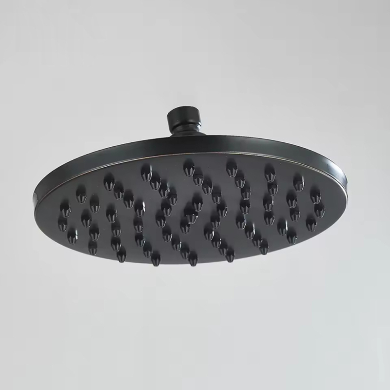 Sprchová hlavica z nehrdzavejúcej ocele s horným postrekom, model 8808, závitový montážny systém