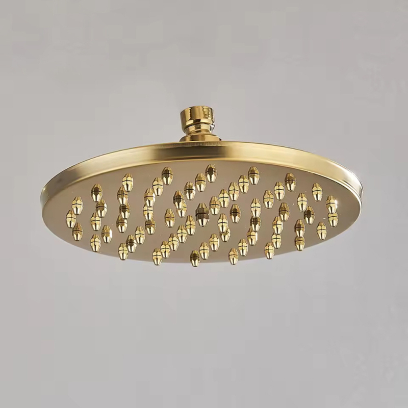 Sprchová hlavica z nehrdzavejúcej ocele s horným postrekom, model 8808, závitový montážny systém