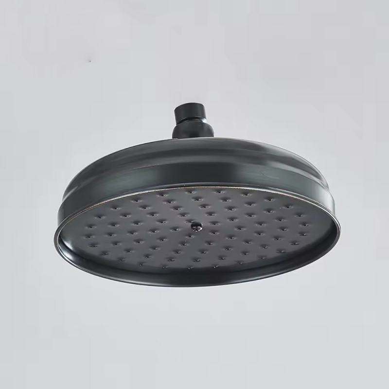 Sprchová hlavica z nehrdzavejúcej ocele s horným postrekom, model 8808, závitový montážny systém