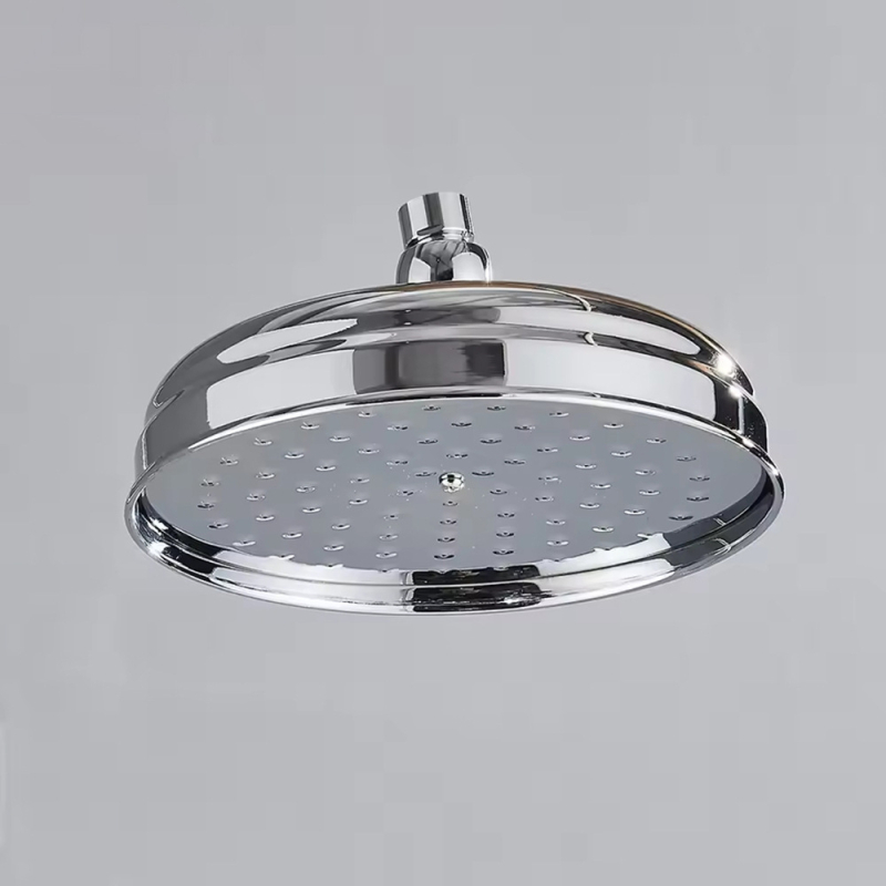 Sprchová hlavica z nehrdzavejúcej ocele s horným postrekom, model 8808, závitový montážny systém