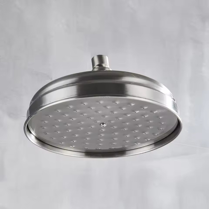 Sprchová hlavica z nehrdzavejúcej ocele s horným postrekom, model 8808, závitový montážny systém