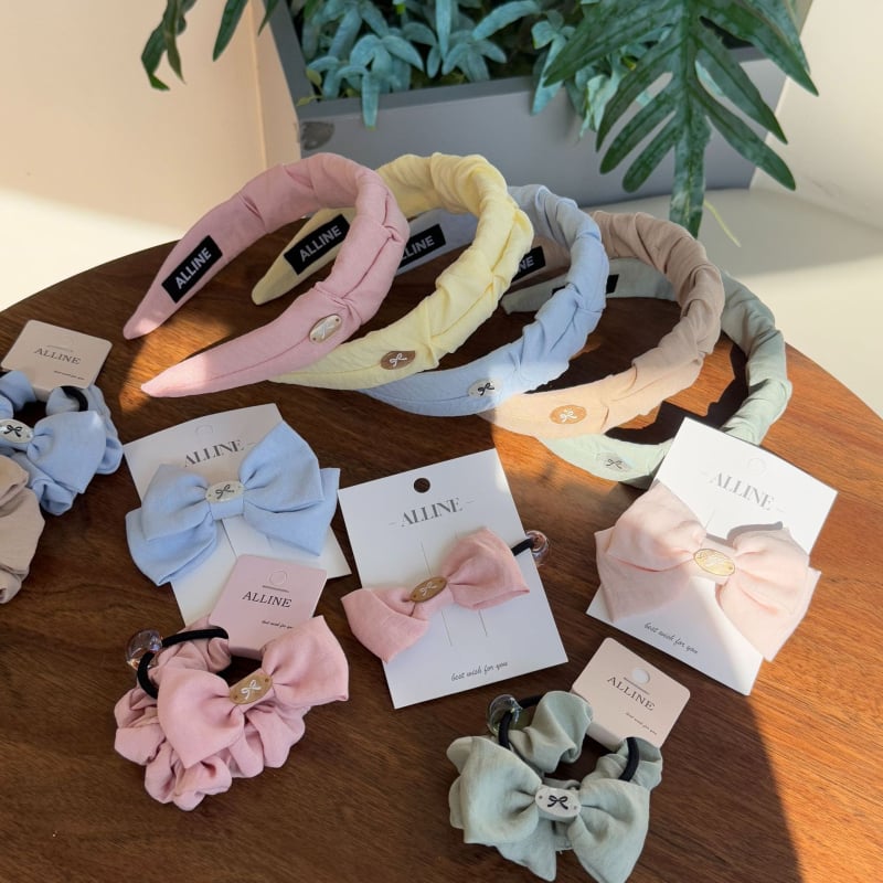 Лента за глава с панделка — прост стил, плат, ръчно изработено, аксесоар за глава за жени