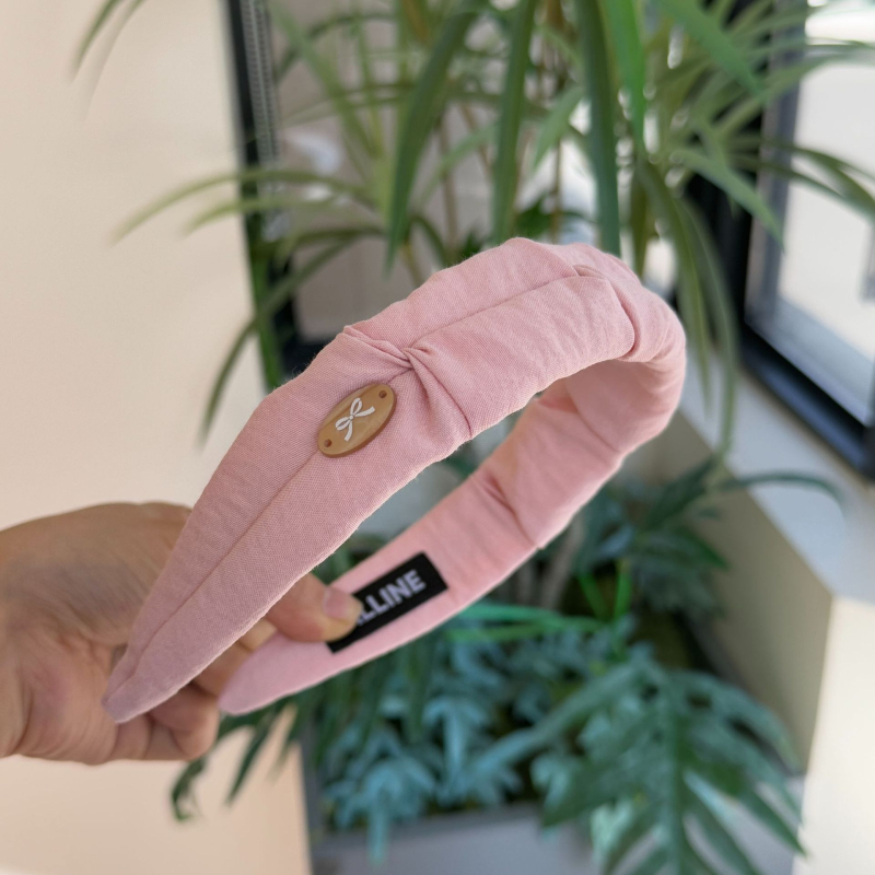 Лента за глава с панделка — прост стил, плат, ръчно изработено, аксесоар за глава за жени