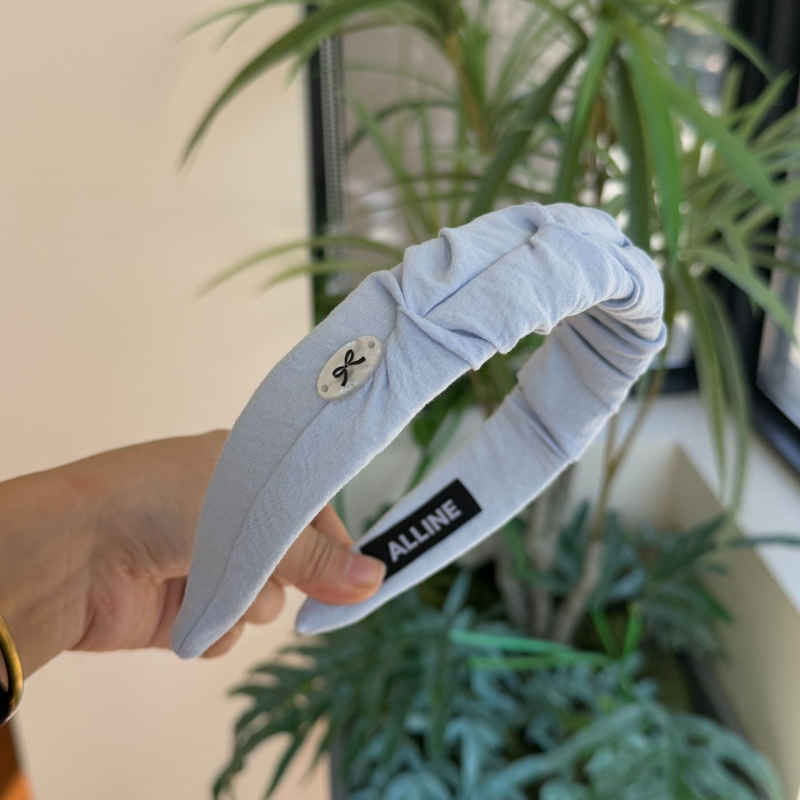 Лента за глава с панделка — прост стил, плат, ръчно изработено, аксесоар за глава за жени