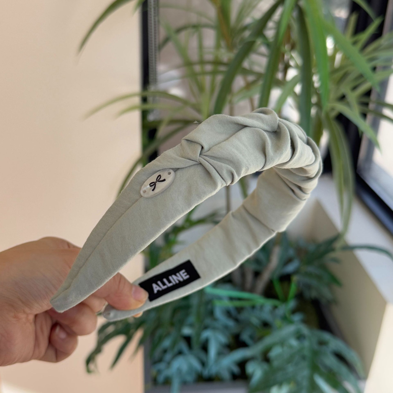 Лента за глава с панделка — прост стил, плат, ръчно изработено, аксесоар за глава за жени