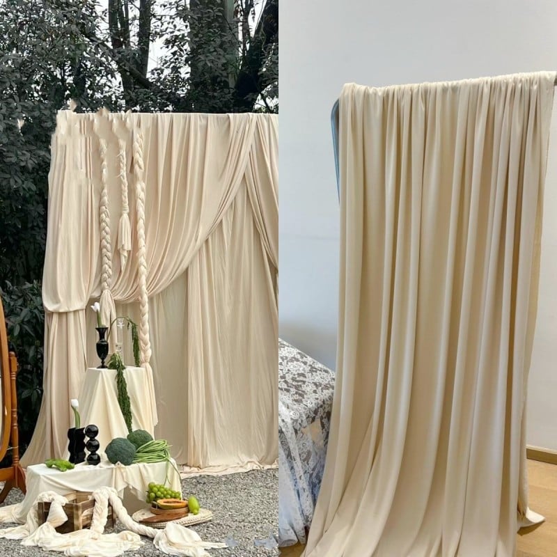 Pozadinska tkanina za fotografiju – čista pamuka, model Milk Silk, za pejzažne fotografije, marka Aishangmei