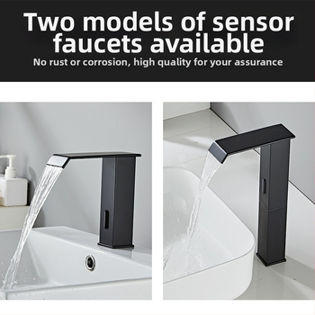 Indukcijska slavina za umivaonik, model 8835, montaža na jedan otvor, cijeli bakreni tijelo ventila, induktivno otvaranje