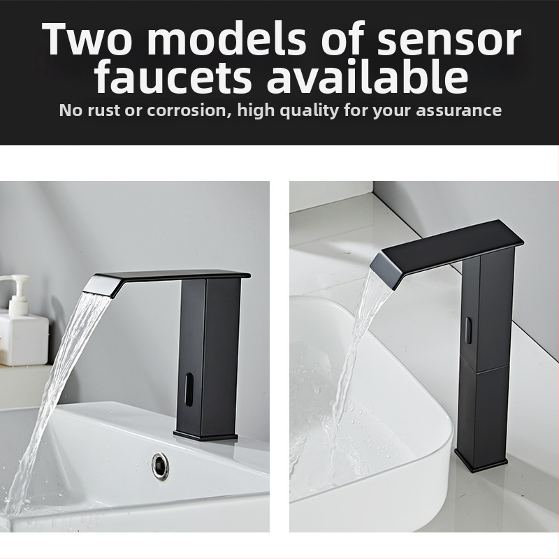 Indukčný kohútik na umývadlo, model 8835, montáž na jeden otvor, celé meďové telo ventilu, indukčné ovládanie