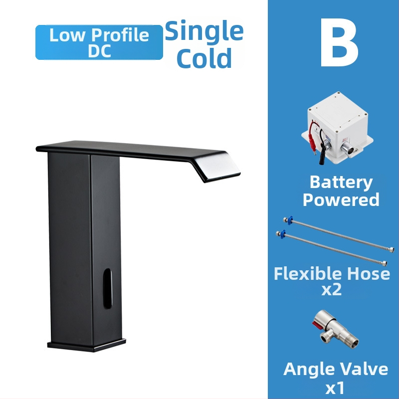 Indukcijska slavina za umivaonik, model 8835, montaža na jedan otvor, cijeli bakreni tijelo ventila, induktivno otvaranje