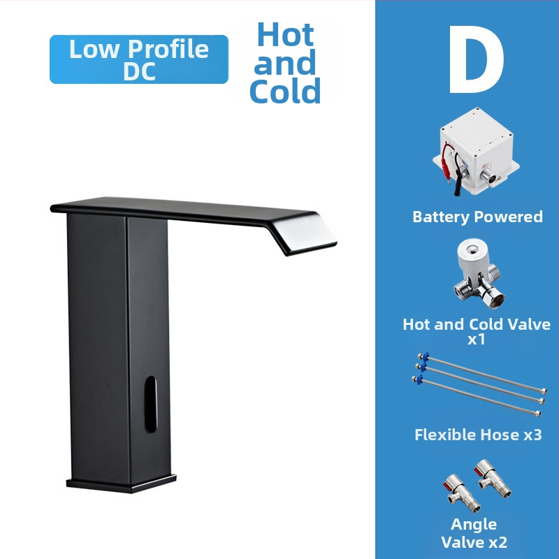 Indukcijska slavina za umivaonik, model 8835, montaža na jedan otvor, cijeli bakreni tijelo ventila, induktivno otvaranje