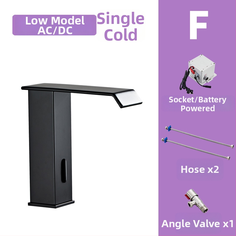 Indukcijska slavina za umivaonik, model 8835, montaža na jedan otvor, cijeli bakreni tijelo ventila, induktivno otvaranje