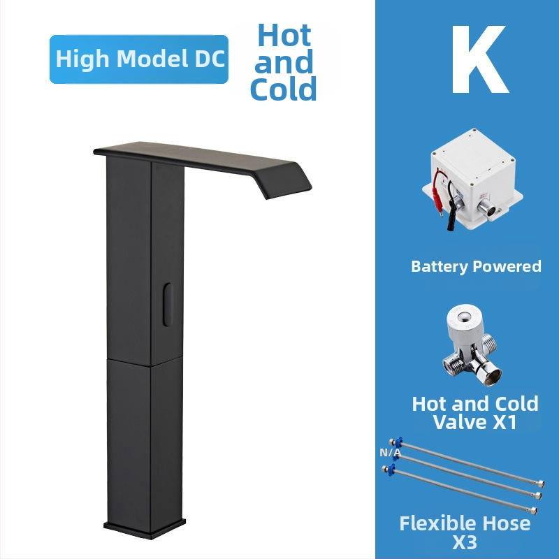 Indukcijska slavina za umivaonik, model 8835, montaža na jedan otvor, cijeli bakreni tijelo ventila, induktivno otvaranje