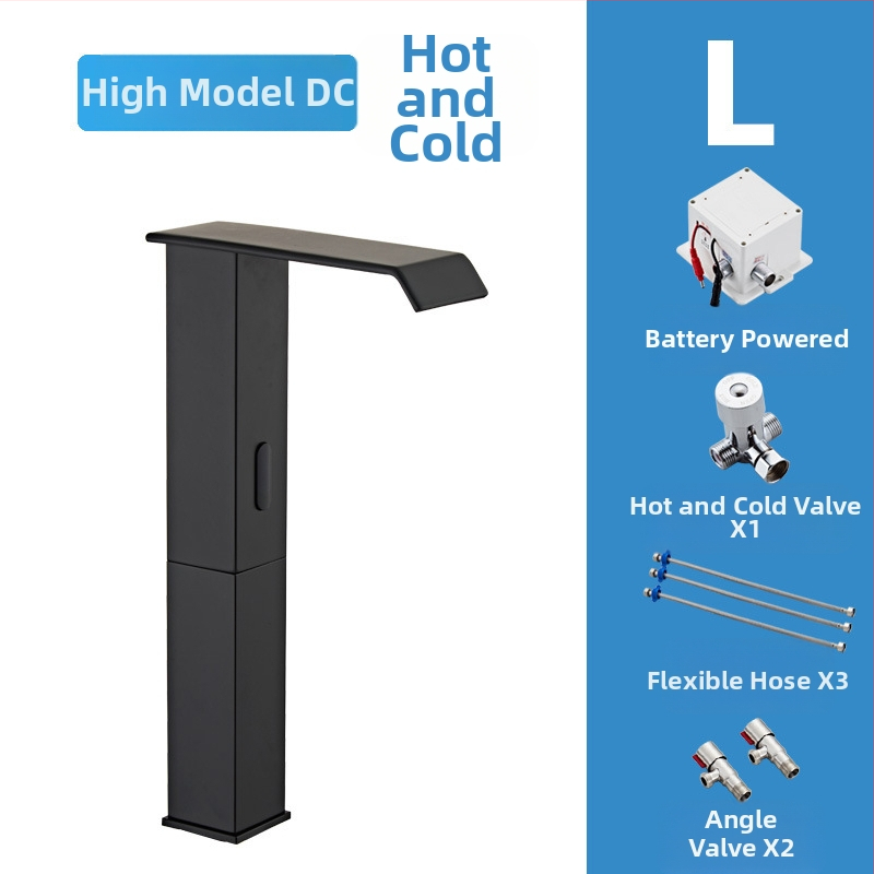 Indukcijska slavina za umivaonik, model 8835, montaža na jedan otvor, cijeli bakreni tijelo ventila, induktivno otvaranje