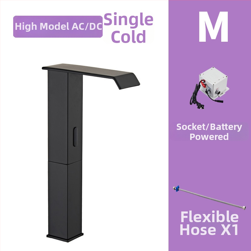 Indukcijska slavina za umivaonik, model 8835, montaža na jedan otvor, cijeli bakreni tijelo ventila, induktivno otvaranje