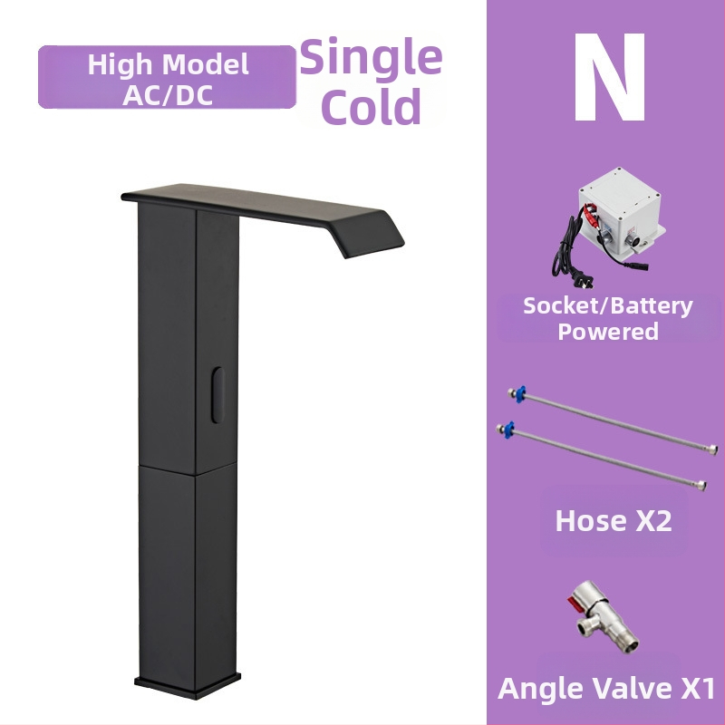 Indukcijska slavina za umivaonik, model 8835, montaža na jedan otvor, cijeli bakreni tijelo ventila, induktivno otvaranje