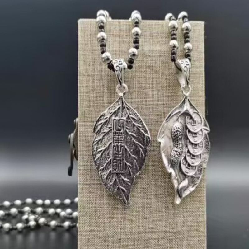 Pulóverlánc geometriás kockás mintával és ötvözet medállal, golyó lánc, uniszex retro hosszú nyaklánc, 21–50 cm, 11 cm hosszabbítás