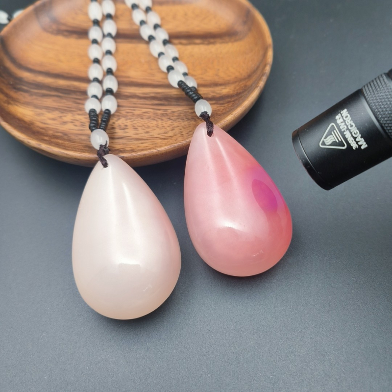 Colier cu pandantiv Guanyin cu două fețe din rășină, lanț cu mărgele, unisex, primăvara 2024, Nanyi Jewelry