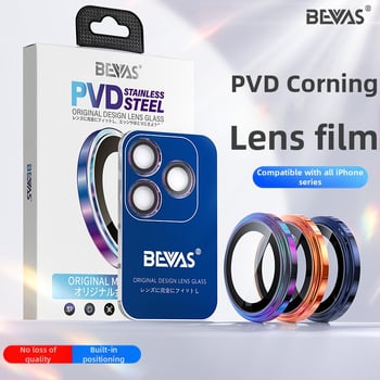 BEVAS Corning Lens Film για iPhone 17 Pro – Προστατευτικό φακού κάμερας από γυάλινο υλικό, HD, Αντι-δακτυλικά αποτυπώματα, Αντοχή σε πτώσεις, 38100410753