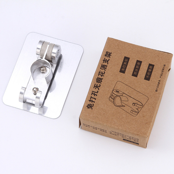 Držiak na sprchovú hlavu z leteckého hliníka, bez vŕtania, na stenu, brúsený povrch, moderný minimalistický štýl