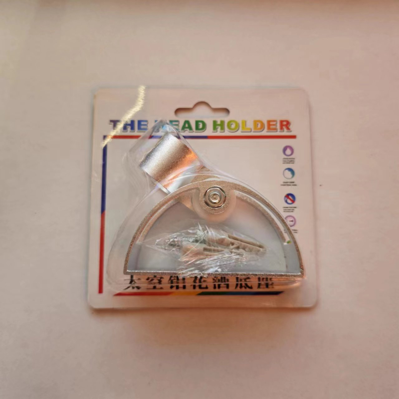 Držiak na sprchovú hlavu z leteckého hliníka, bez vŕtania, na stenu, brúsený povrch, moderný minimalistický štýl