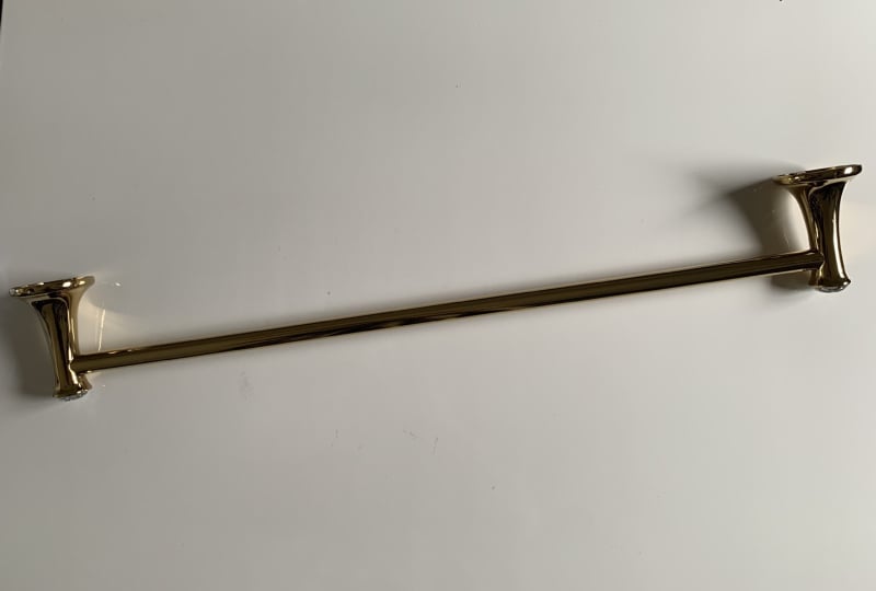 Ruichi Bathroom cinkötvözet törölközőtartó készlet arany felülettel, 6 darabos, modern minimalista stílus