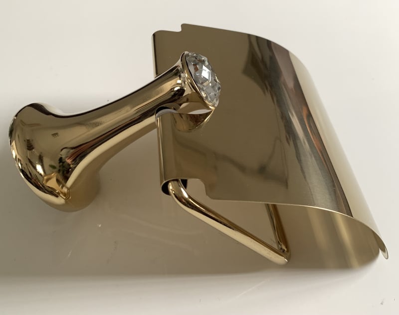 Ruichi Bathroom cinkötvözet törölközőtartó készlet arany felülettel, 6 darabos, modern minimalista stílus