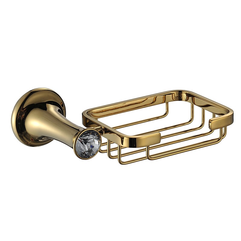 Ruichi Bathroom cinkötvözet törölközőtartó készlet arany felülettel, 6 darabos, modern minimalista stílus