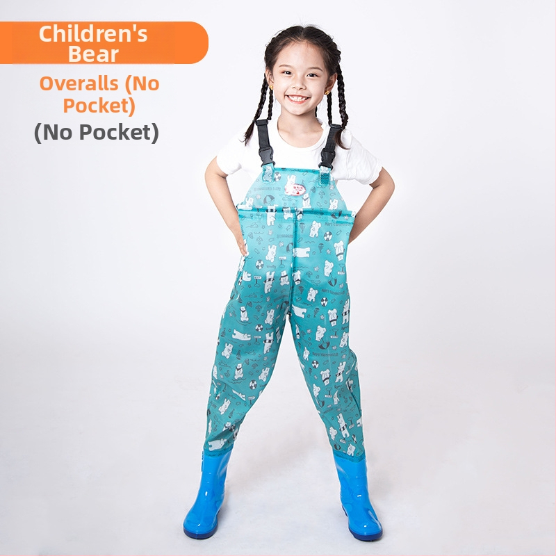 Detský jednodielny nepremokavý overal z PVC, rýchloschnúci, vhodný pre všetky ročné obdobia, unisex, na rybolov, plávanie a brodenie.