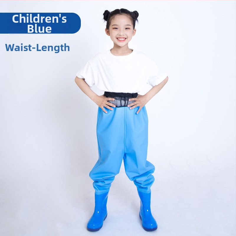 Detský jednodielny nepremokavý overal z PVC, rýchloschnúci, vhodný pre všetky ročné obdobia, unisex, na rybolov, plávanie a brodenie.