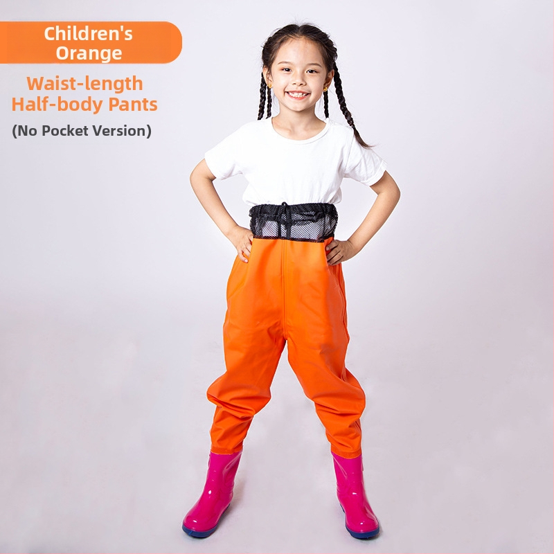 Detský jednodielny nepremokavý overal z PVC, rýchloschnúci, vhodný pre všetky ročné obdobia, unisex, na rybolov, plávanie a brodenie.