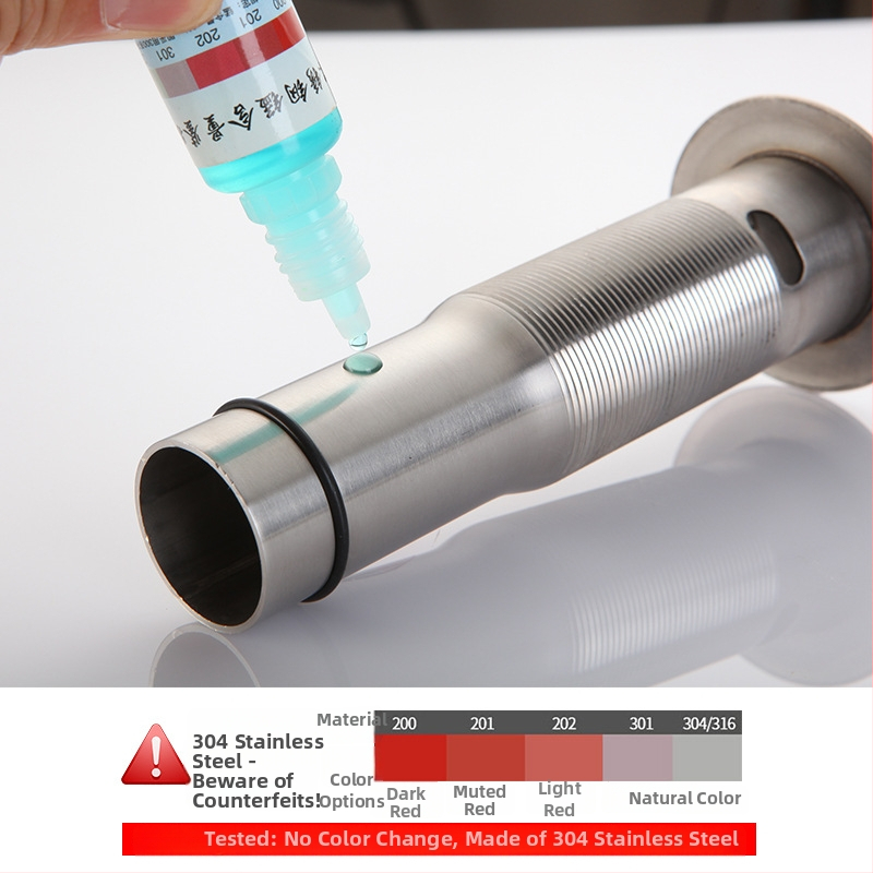 Umývadlový odvod v tvare S – nerezová oceľ, model JL0078, značka JLUWY