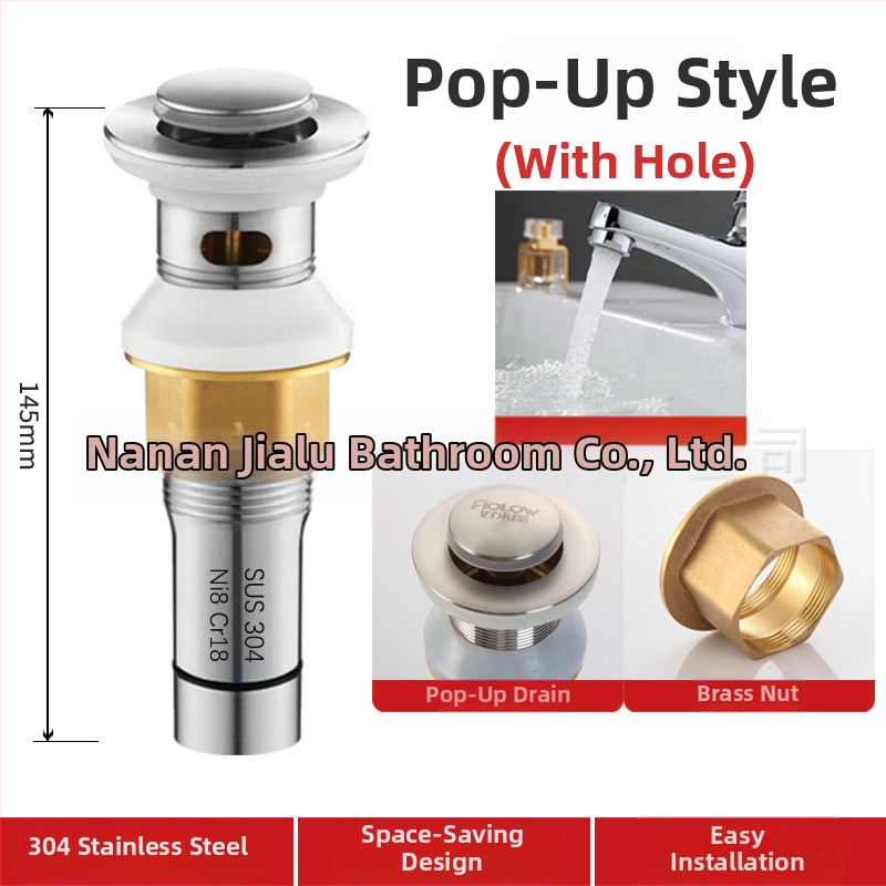 Umývadlový odvod v tvare S – nerezová oceľ, model JL0078, značka JLUWY