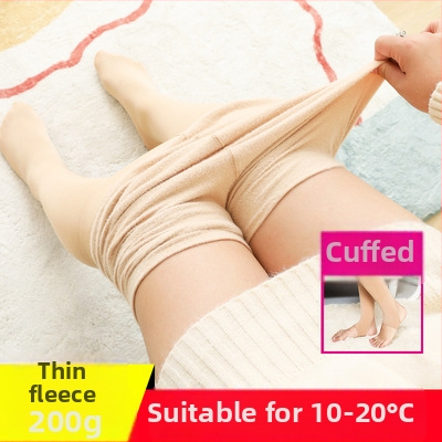 Nylon harisnyanadrág fleece belsővel, ultra vastag, meleg és formázó, egyszerű stílus