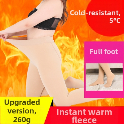 Nylon harisnyanadrág fleece belsővel, ultra vastag, meleg és formázó, egyszerű stílus