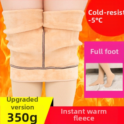 Nylon harisnyanadrág fleece belsővel, ultra vastag, meleg és formázó, egyszerű stílus