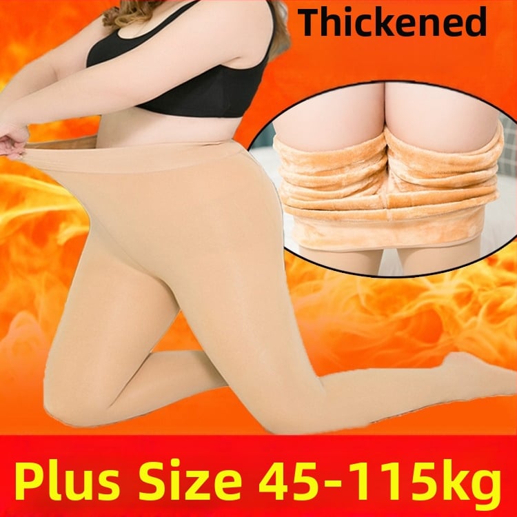 Nylon harisnyanadrág fleece belsővel, ultra vastag, meleg és formázó, egyszerű stílus