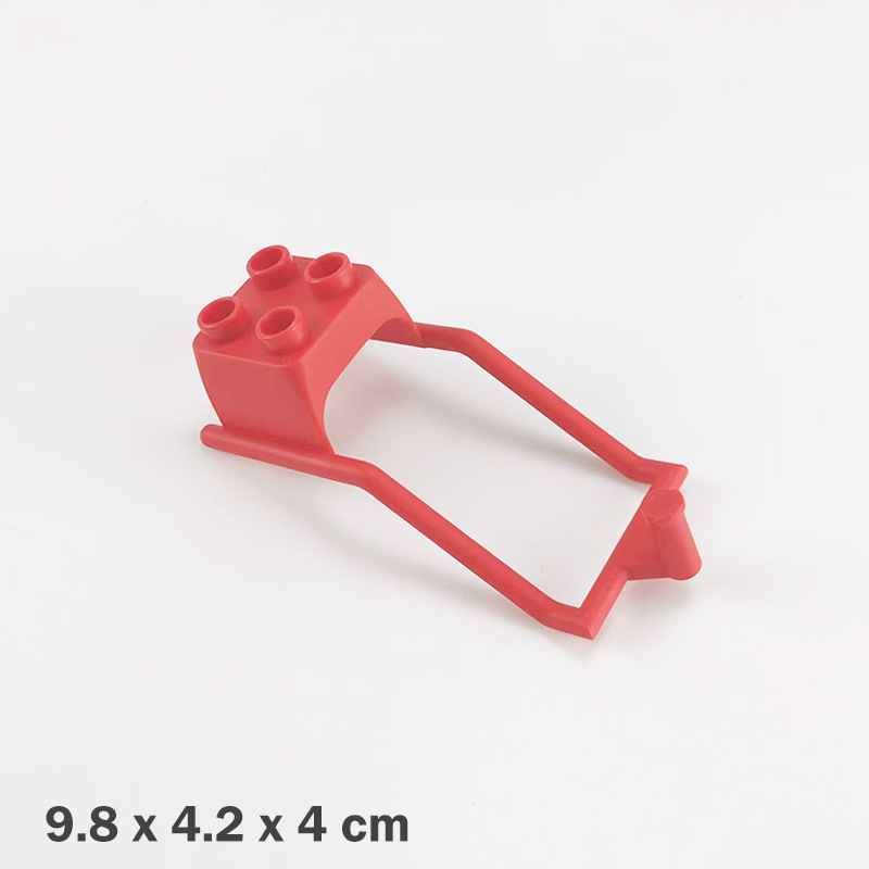 Set velikih blokova za DIY: kočija i vlakov vagon, ABS plast, za djecu 4–6 godina, pakiranje u vrećici, 0–38 komada