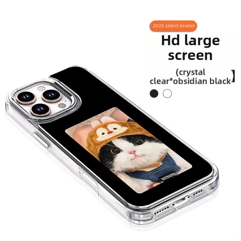 Husă iPhone Ink-Screen – Doi în unu, TPU+PC, Finisaj spray, Anti-cadere, Anti-amprente, Personalizabilă pentru seria iPhone 13/14