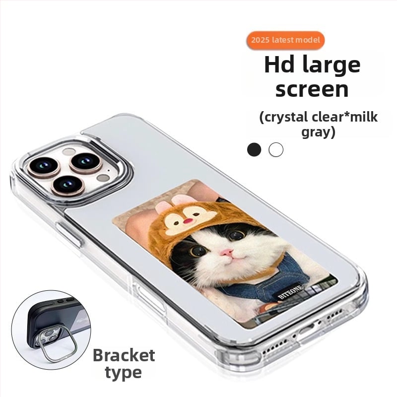 Husă iPhone Ink-Screen – Doi în unu, TPU+PC, Finisaj spray, Anti-cadere, Anti-amprente, Personalizabilă pentru seria iPhone 13/14