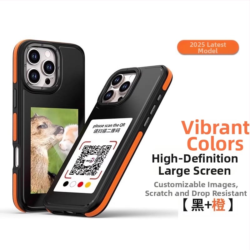 Husă iPhone Ink-Screen – Doi în unu, TPU+PC, Finisaj spray, Anti-cadere, Anti-amprente, Personalizabilă pentru seria iPhone 13/14