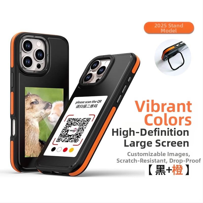 Husă iPhone Ink-Screen – Doi în unu, TPU+PC, Finisaj spray, Anti-cadere, Anti-amprente, Personalizabilă pentru seria iPhone 13/14