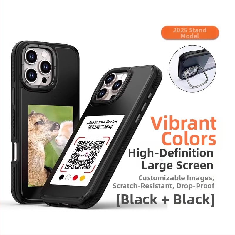 Husă iPhone Ink-Screen – Doi în unu, TPU+PC, Finisaj spray, Anti-cadere, Anti-amprente, Personalizabilă pentru seria iPhone 13/14